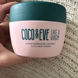 COCO & EVE Like A Virgin Coconut & Fig Hair Masque - Pink & Teal Jar
